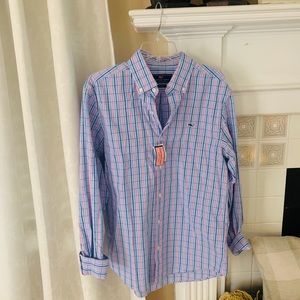 Vineyard Vines Men’s Medium Plaid Shirt NWT